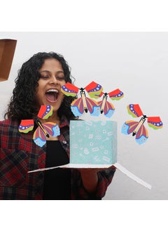 Oye Happy Oye Happy Butterfly Gift Box : Valentine's, Anniversary, or Birthday surprise for Couples. Ideal for Him/Her, Husband/Wife, Lover, Fiance. Best for Long Distance Love! (Easel & Greeting card)  - Image 2