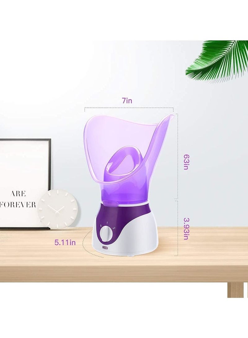 DubaiGallery جهاز بخار الوجه لتنظيف عميق لجمال الوجه جهاز بخار حراري للعناية بالبشرة للنساء - Image 1