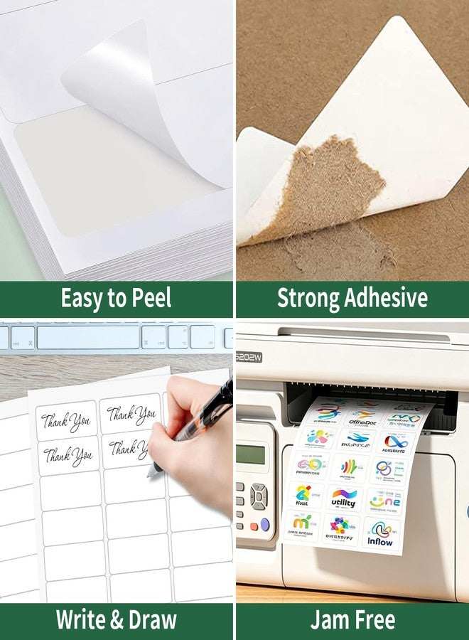 RyhamPaper Printable Address Labels 1" x 2-5/8", 750 Labels (25 Sheets), 30 per Sheet, Mailing & Shipping Labels for Laser & Inkjet Printers, 8.5" x 11" White Sticker Paper - Image 5