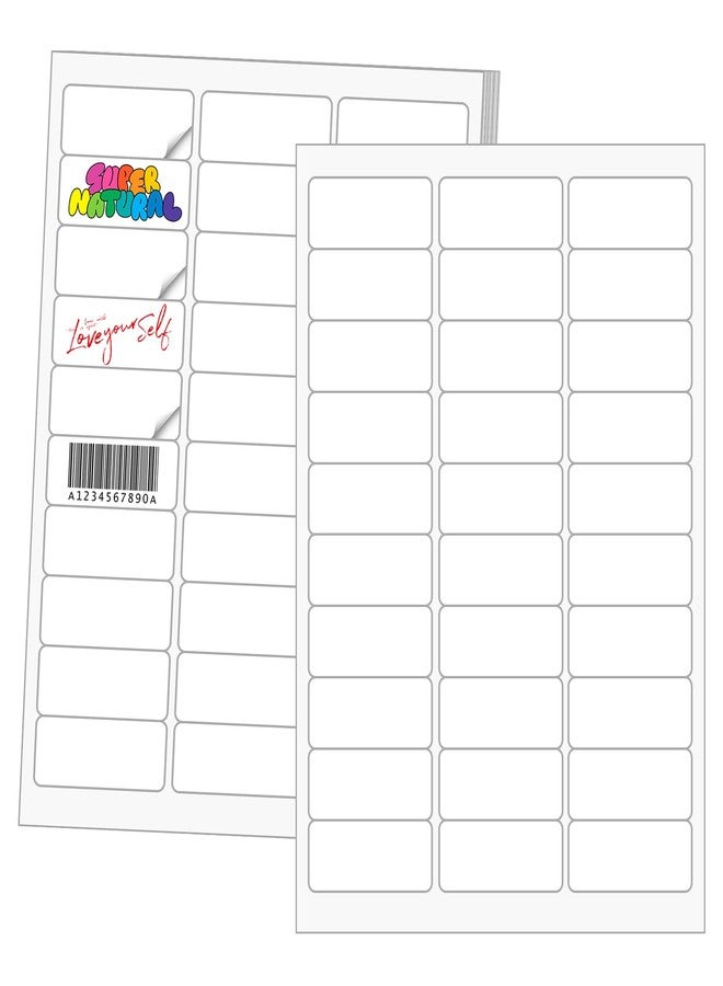 RyhamPaper Printable Address Labels 1" x 2-5/8", 750 Labels (25 Sheets), 30 per Sheet, Mailing & Shipping Labels for Laser & Inkjet Printers, 8.5" x 11" White Sticker Paper - Image 1