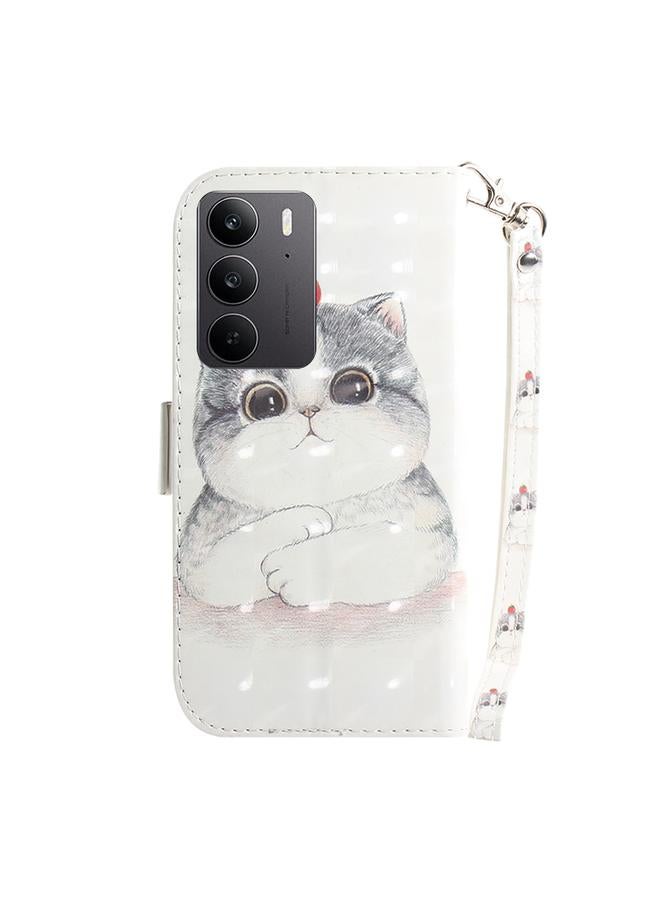 S-TOP Case For Realme C75 3D Colored Horizontal Flip Leather Phone Case - Image 3