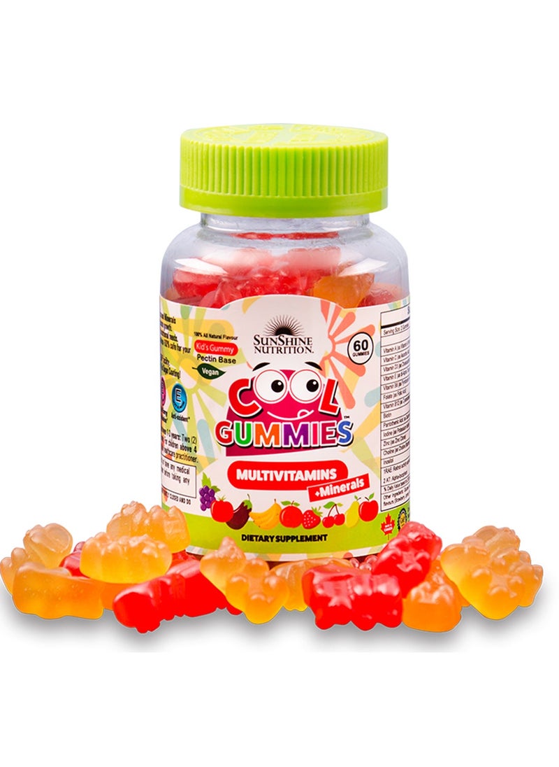 سنشاين نيوترشن كول جاميز، فيتامينات ومعادن نباتية متعددة للأطفال، 600 قطعة مضغ