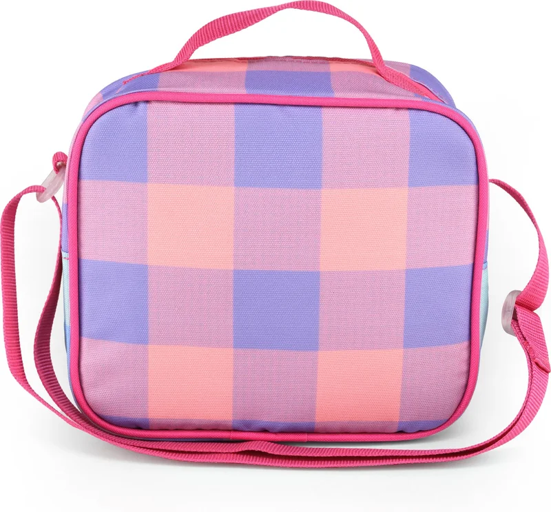 UNITED COLORS OF BENETTON . Plaid Pattern Girls Lunch Bag