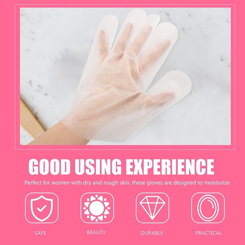 Non Woven Fabric Moisturizing Gloves For Overnight Dry Hand Treatment 50 Pairs - Image 4