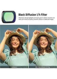 Neewer NEEWER Magnetic ND&Black Diffusion 1/4 Effect Filter Kit Compatible with DJI OSMO Pocket 3 Creator Combo Accessories, Action Camera 4 Pack Neutral Density (ND16 ND64 ND256) & Cinematic Mist Filters  - Image 3