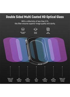 Neewer NEEWER Magnetic ND&Black Diffusion 1/4 Effect Filter Kit Compatible with DJI OSMO Pocket 3 Creator Combo Accessories, Action Camera 4 Pack Neutral Density (ND16 ND64 ND256) & Cinematic Mist Filters  - Image 5