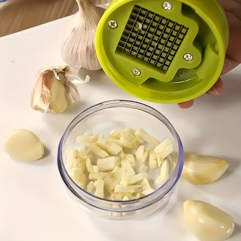 Stainless Steel Manual Garlic Grinder Mini Handheld Chopper Ergonomic Handle No Electricity Durable Garlic Press - Image 5