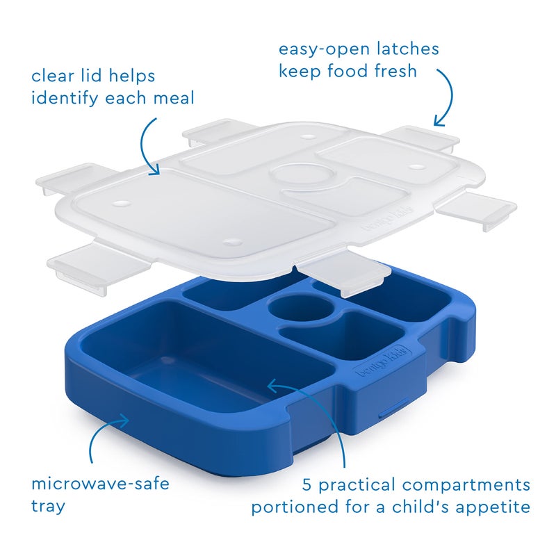 Bentgo Kids Tray with Transparent Cover (Blue) - Image 3