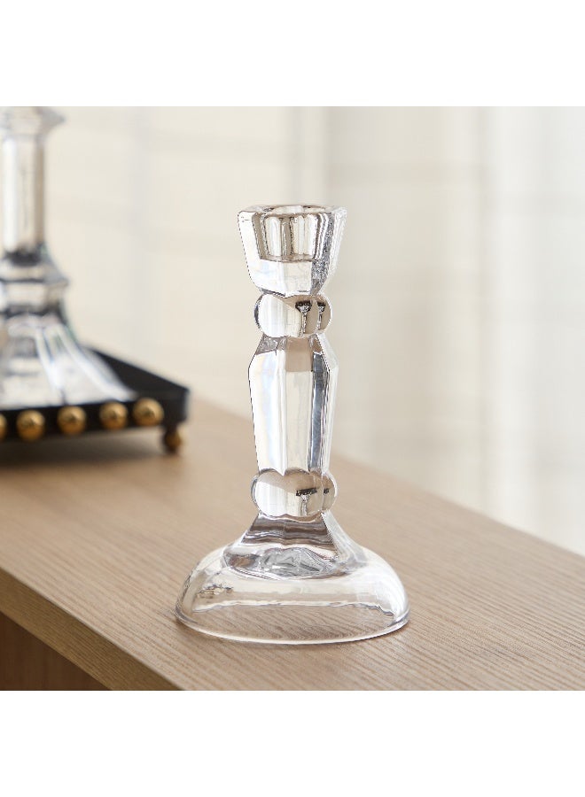 Home Box حامل شموع زجاجي شفاف لتزيين المنزل - Image 2