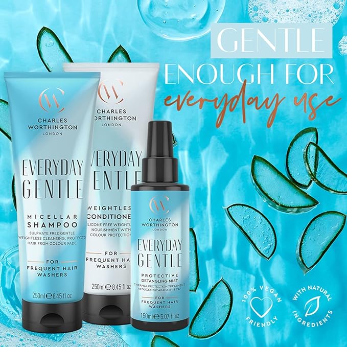 Charles Worthington Everyday Gentle Weightless Conditioner Nourish and Protect Salon Conditioner for Everyday Use 250 ml - Image 3