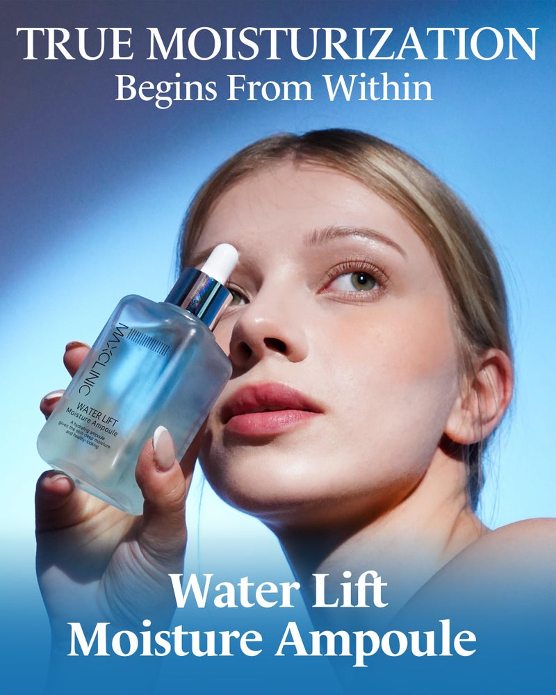MAXCLINIC Water Lift Moisture Ampoule for Dry Skin | Deeply Hydrating Serum for Face | Fortifying Facial Serum & Ampoule Korean Skin Care | Highly Moisturizing Face Serum (3.38 fl oz) - Image 2