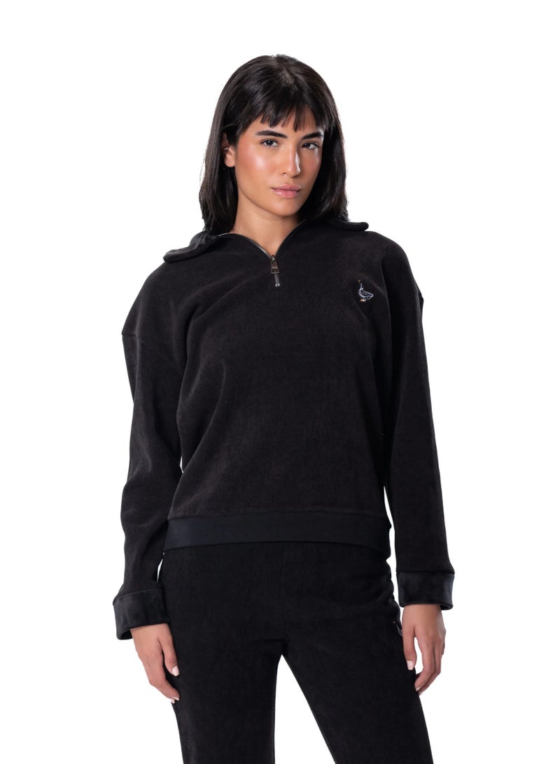 Naughty Goose Sweater Black - Image 4