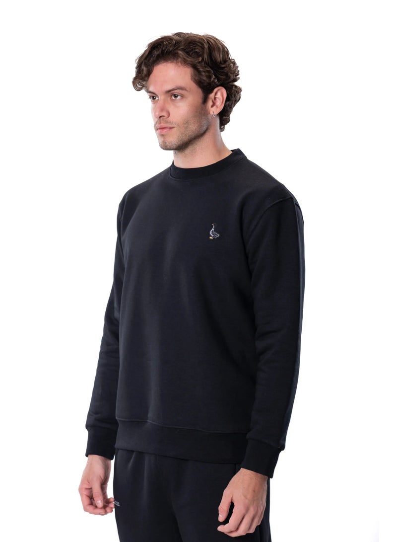 Naughty Goose Sweater Black - Image 2