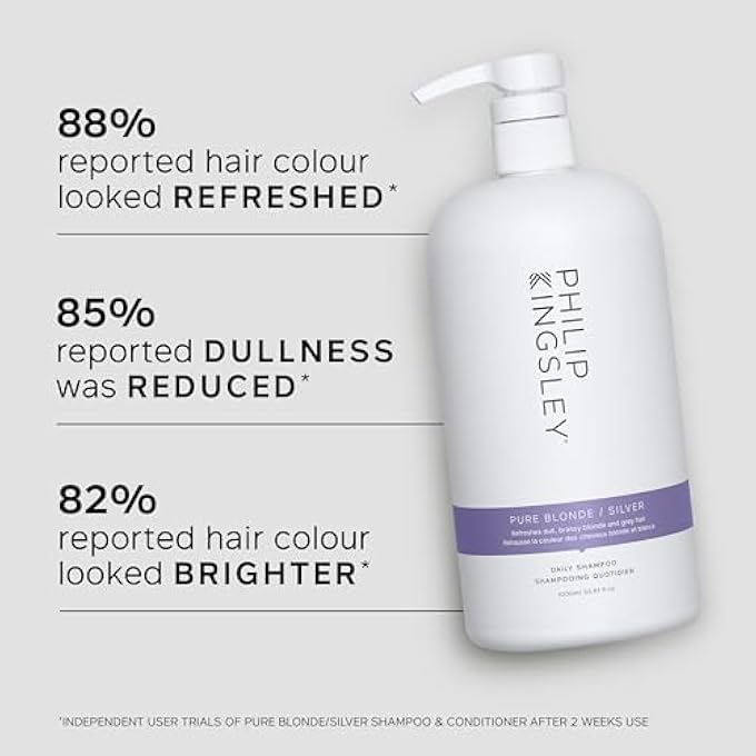 Philip Kingsley PURE BLONDE/SILVER BRIGHTENING DAILY SHAMPOO 1000ML/33.8OZ - Image 2