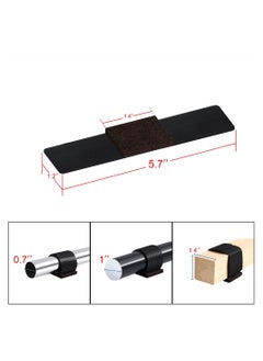 KASTWAVE 30 Pcs Felt Furniture Pads with Hook and Loop Fasteners for Sled Chair, Wrap-Around Felt Floor Savers, Fits Most Chair Rails, Protect Hardwood Floors, Prevent Scratches and Reduce Noise  - Image 2