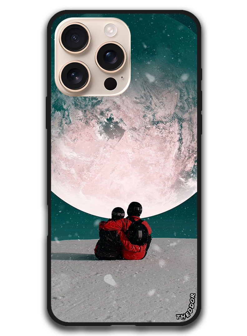 Theodor Protective Case Anti Scratch Shock Proof Bumper Cover For iPhone 16 Pro (6.3)-inch couple_hugs_moon - Image 1