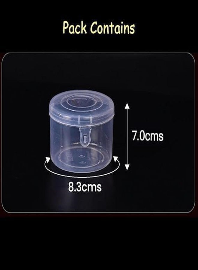 DRIVIJI Round Transparent Stylish Multipurpose Plastic Bangle Box With Lock & Lid For Women and Girls,Organizer Accessories Plastic Storage Box For Jewellery (Small) Combo (Bangle Box-BIG-PACK OF 12) - Image 2