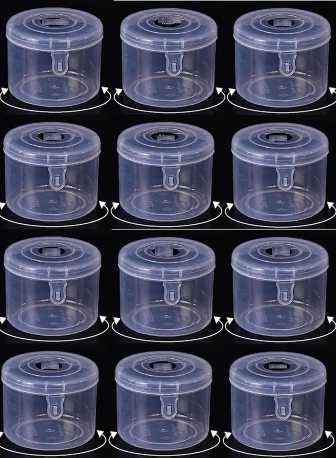 DRIVIJI Round Transparent Stylish Multipurpose Plastic Bangle Box With Lock & Lid For Women and Girls,Organizer Accessories Plastic Storage Box For Jewellery (Small) Combo (Bangle Box-BIG-PACK OF 12) - Image 1