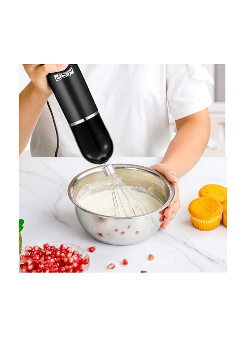 DSP Hand Blender 4-in-1, 500W Copper Motor, Stainless Steel, 2 Speeds - Includes 500ml Chopper, Whisk, and Cup, KM1093 (Black) - pzsku/ZB84B05C4C1AAB0E07E8DZ/45/_/1733213820/5f35351f-438b-40c0-99bd-e76435921fde
