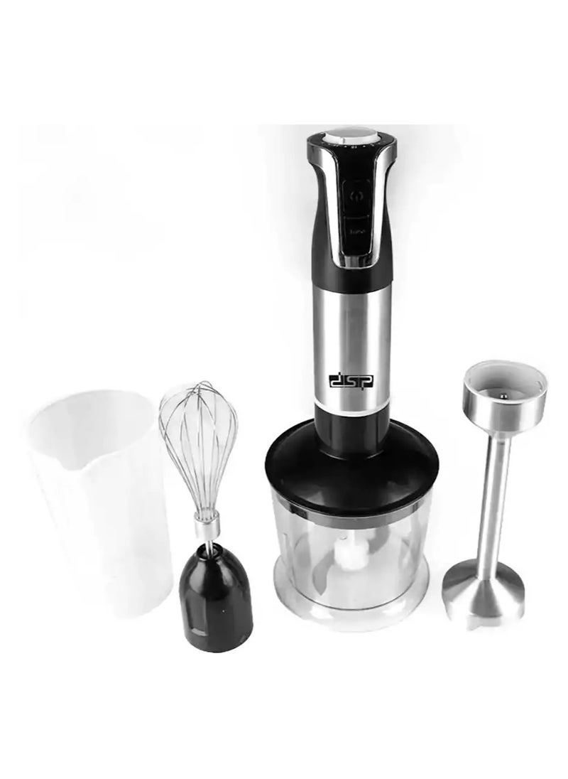 DSP Hand Blender 4-in-1, 500W Copper Motor, Stainless Steel, 2 Speeds - Includes 500ml Chopper, Whisk, and Cup, KM1093 (Black) - pzsku/ZB84B05C4C1AAB0E07E8DZ/45/_/1733213821/05aecfd7-1a41-497c-ab16-afcb6e0180a4