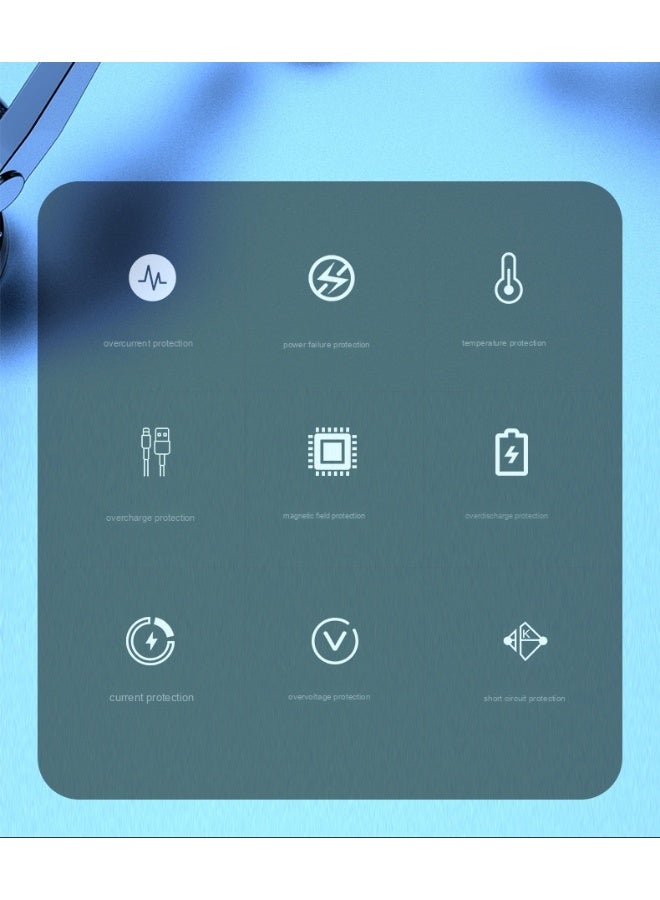 Mini 10000mAh Power Bank with Built-in Cable and LED Display - Fast Charging, High Capacity - Image 4