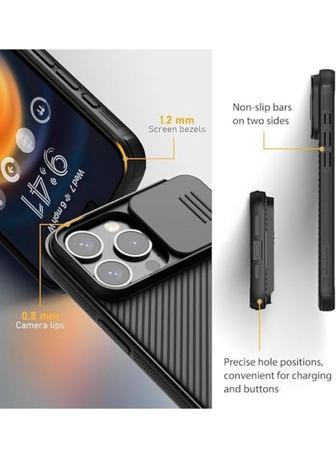 erorex Phone Case For Iphone 15 Pro Case With Camera Cover Compatible With Mag Safe Camshield Pro Magnetic 15 Pro 5G Car Mount Case Black  - Image 4