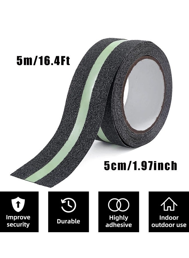 Glow-in-The-Dark Anti Slip Traction Tape - 1.97" x 16.4Ft,Enhance Safety on Wet Surfaces - Perfect for Stairs, Showers, Bathtubs - Image 2
