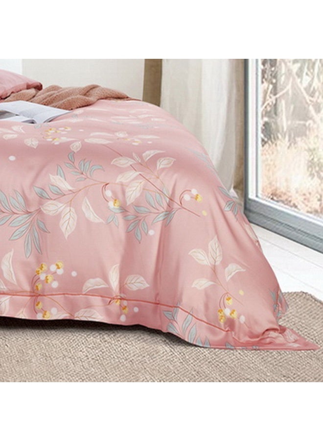 Ferrucci Pink Multicolor Print Duvet Set King, Double 6 Piece Set - Image 3