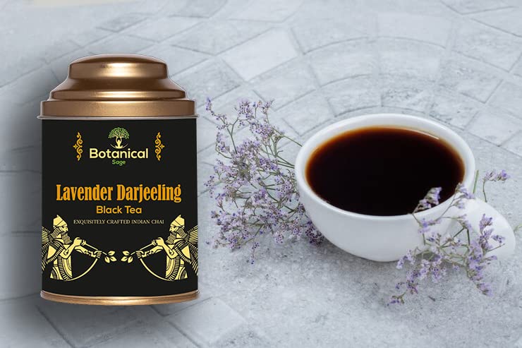 Botanical Sage- Lavender Darjeeling Black Tea 100g | Darjeeling Black Tea With French Lavender Buds | Selected | Luxury Tea - Image 4