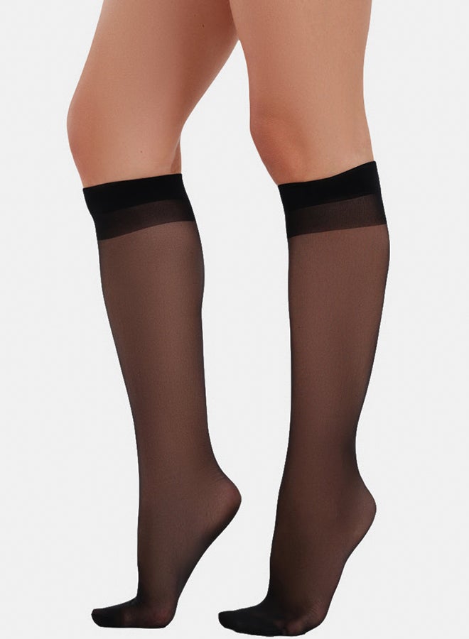 Carina Voile Knee High Socks - Image 2