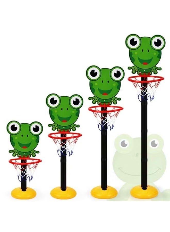 MIXDE Kids Basketball Stand Indoor Outdoor Home Basketball Shooting Height Adjustable Sports Toy with 1 Ball and Air Pump - Image 2