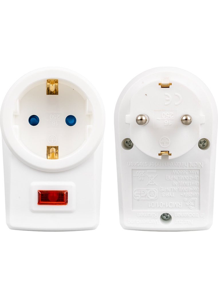 BYR Shopzum Rmd1-01/01 250V 16A Surge Protected Single Socket [ tek]  - Image 1