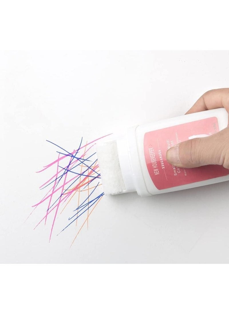 XIGUANJIA - Mini Wall Repair Roller Brush - DIY Renovation Spackle Roller with Latex Paint, Small Wall Patching Brush for Quick Fills, 100g White Repair Paste for Easy Touch-Ups - Image 1