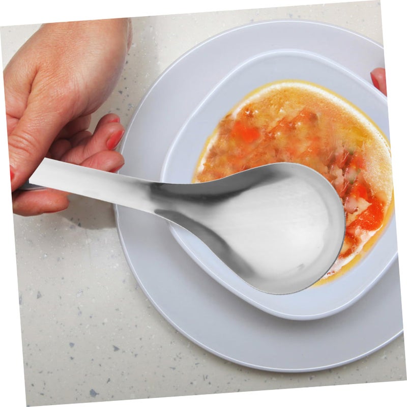 مجموعة أدوات مطبخ من الفولاذ المقاوم للصدأ مع ملاعق الخلط وملاعق التقديم - Image 3