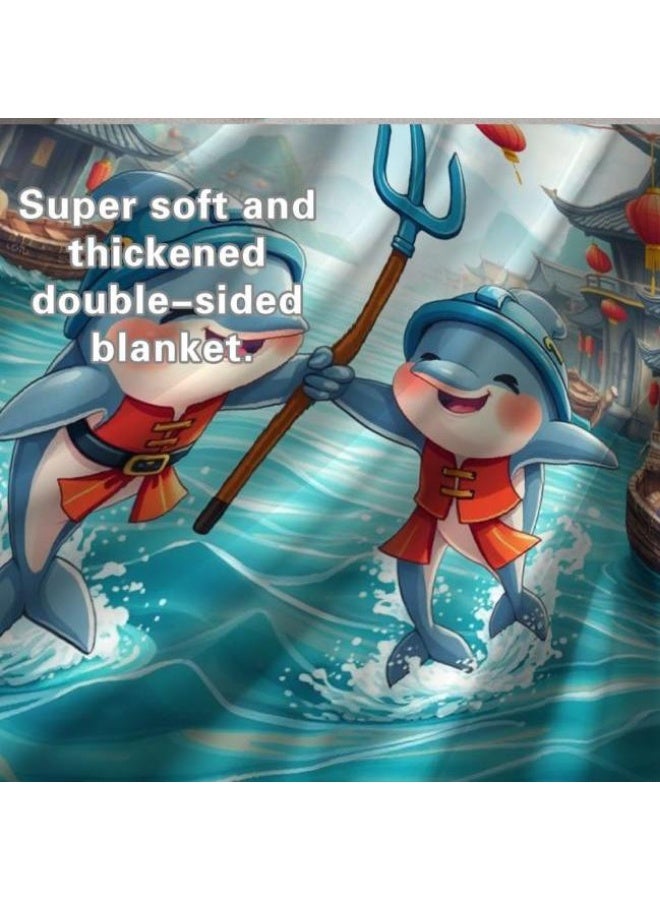 عام بطانية رقيقة من الفانيلا الكرتونية للأطفال أو الطلاب (دافئة ومريحة ومناسبة للنوم والألعاب) 100 سم * 150 سم - 107 - Image 5