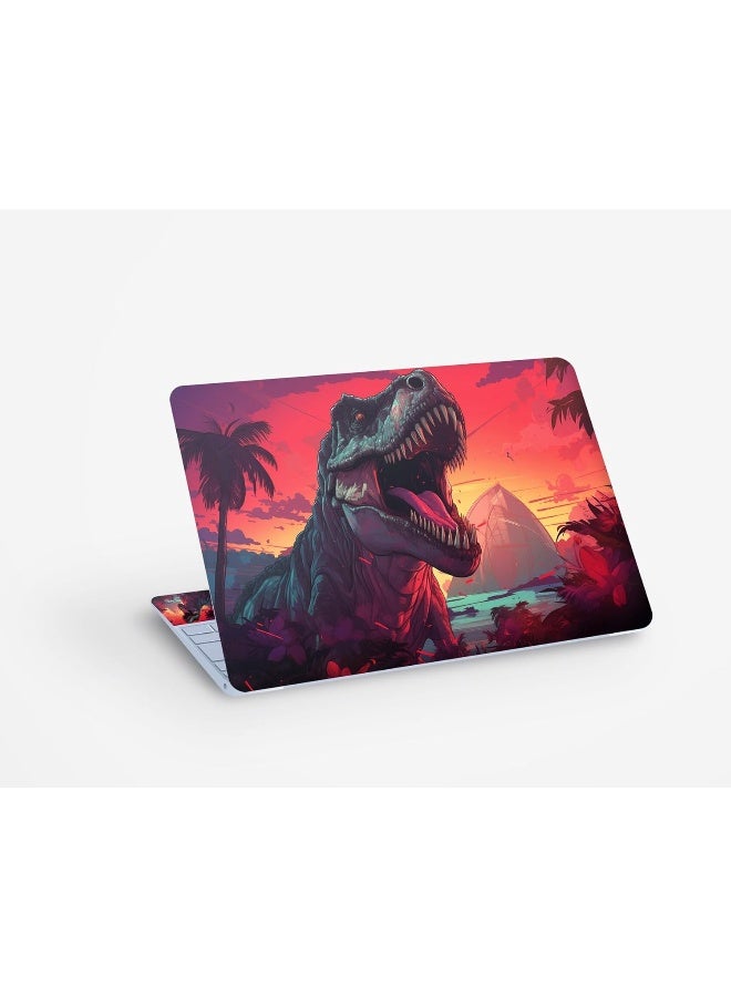 Dinosaur Digital Art, Laptop Skin Sticker Decal - Image 1