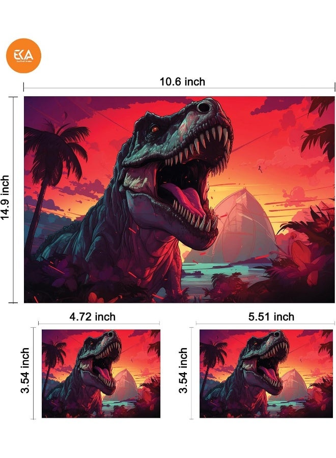 Dinosaur Digital Art, Laptop Skin Sticker Decal - Image 3