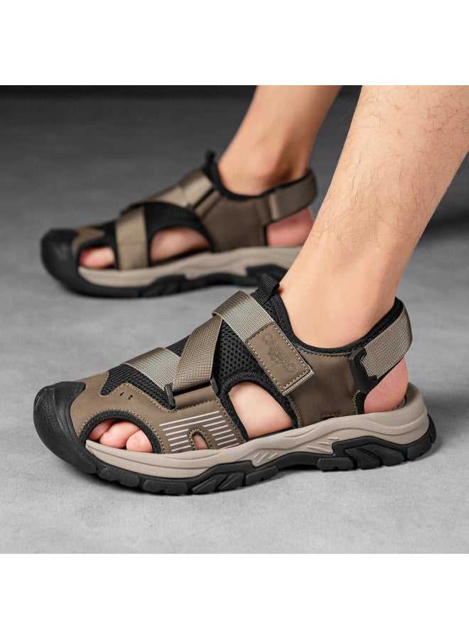 CARTELO Hot Item【amphibious】men's Summer Sandals, Breathable Mesh Water Shoes, Closed-toe Outdoor Sandals For Men - Image 4