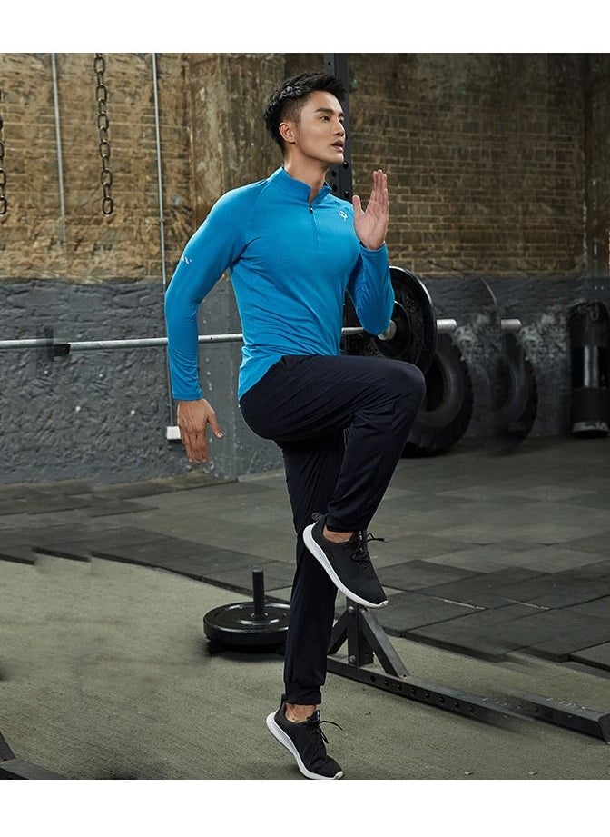UTDOORWEAR - Men's Running Sports Quick Dry Clothes Fitness Leisure Half Pull Long Sleeve T-Shirt - Image 1