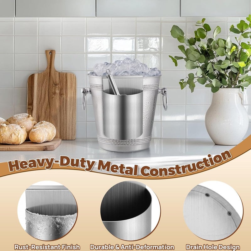 PRETYZOOM Ice Scoop Holder Hanging Organizer, Heavy Duty Metal Storage Box for Fridge Shelf, Ice Maker, Freezer, Supermarket, Home Use - Image 4
