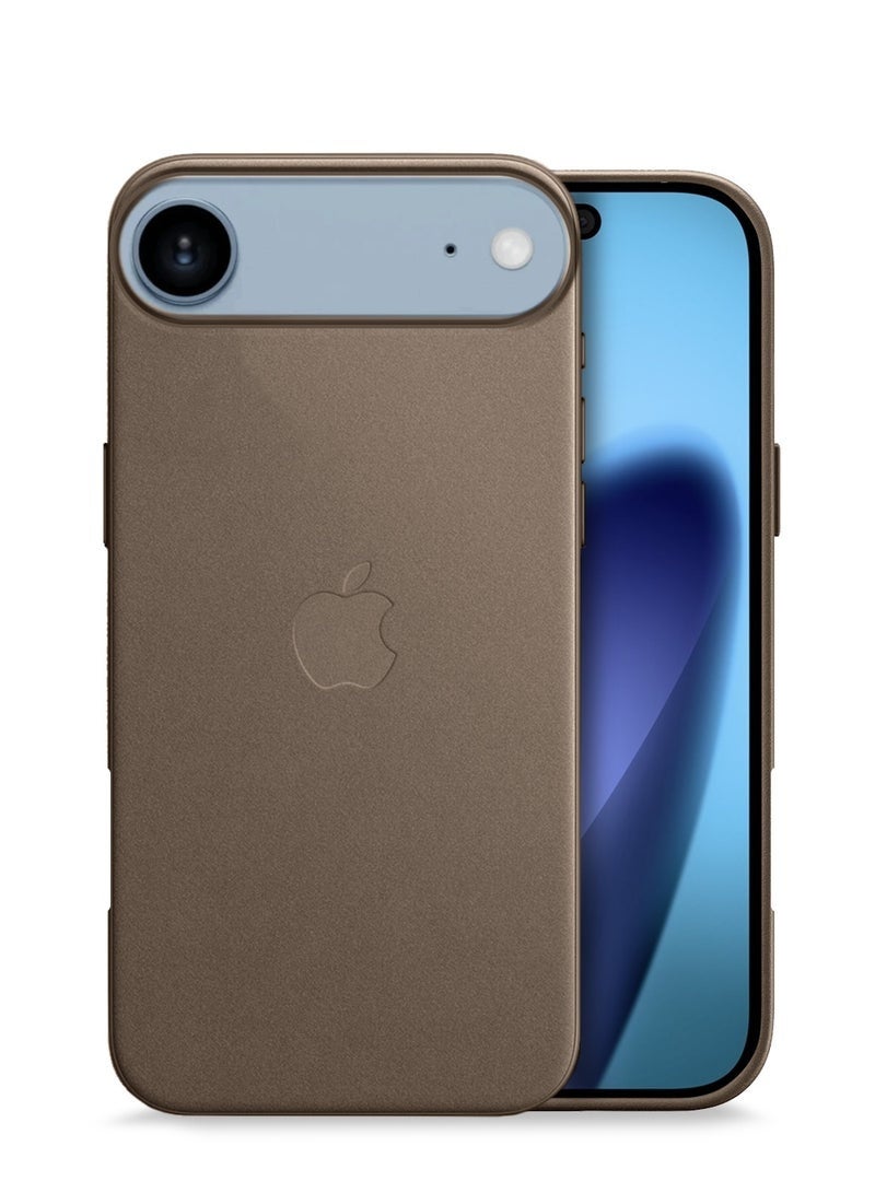 ELTRAZONE iPhone Air 5G 2025 Luxury Leather Magnetic Case | Original MagSafe Compatible Wireless Charging Cover | Shockproof Slim Protective Phone Case (MCMPMN) – Dark Brown - Image 1