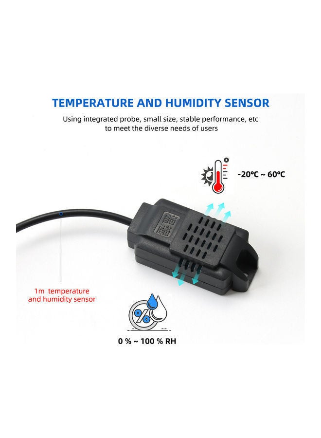 NIBEMINENT Digital Temperature Humidity Controller For Fridge Hatching Black - Image 4