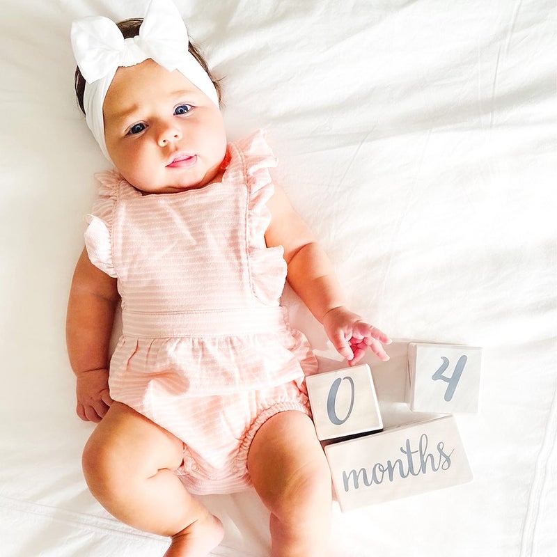 Pondering Pine Baby Milestone Blocks - Natural White Stain Pine Wood with Weeks Months Years Grade - Milestones Age Block Set with Bag, Newborn Weekly Monthly First Year Picture Props, Earth Friendly - Image 5