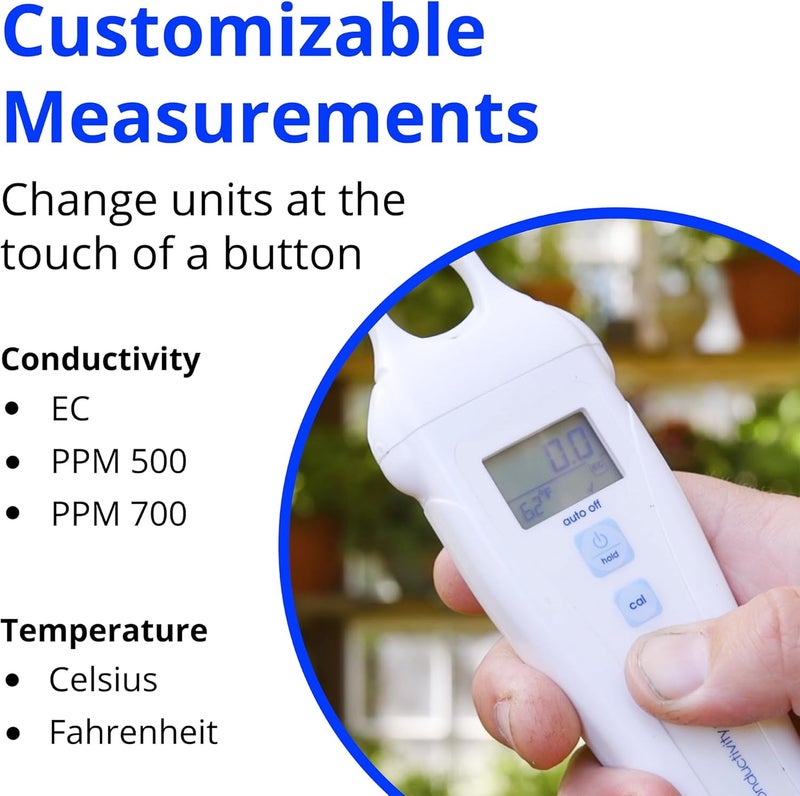 Bluelab Conductivity Pen - Digital TDS Meter for Hydroponics and Indoor Gardening - Image 4