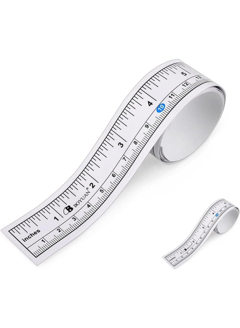 Cobest 20 Pcs Self-Adhesive Tape Measure, Workbench Ruler, Waterproof, Dual Scale Fish Measuring Tape, 36 Inches 90 cm - Image 1