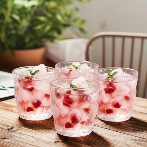 Ash  Roh Ash & Roh® 300 ML Glacier Cup, Frosted Wine Glass Water Cup,for Home Office &Bar Scotch, Cocktails Juice Drinking (Pack of 8) - Image 3