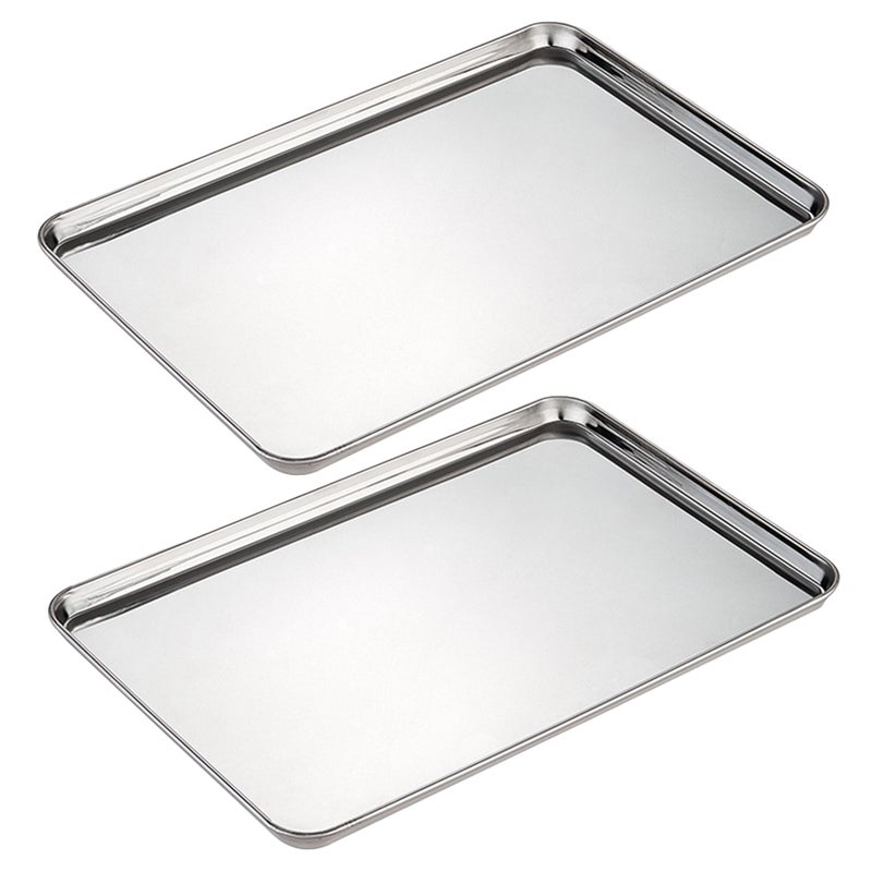 🍳 صينية من الفولاذ المقاوم للصدأ لتجفيف المناشف مستطيلة متعددة الاستخدامات للمنزل والحمام فضية - Image 2