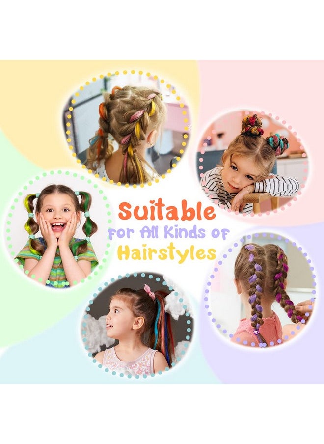 Dreamlover Hair Accessories For Girls, Colored Hair Extensions, Crazy Hair Day Accessories, 24 Pieces  - Image 4