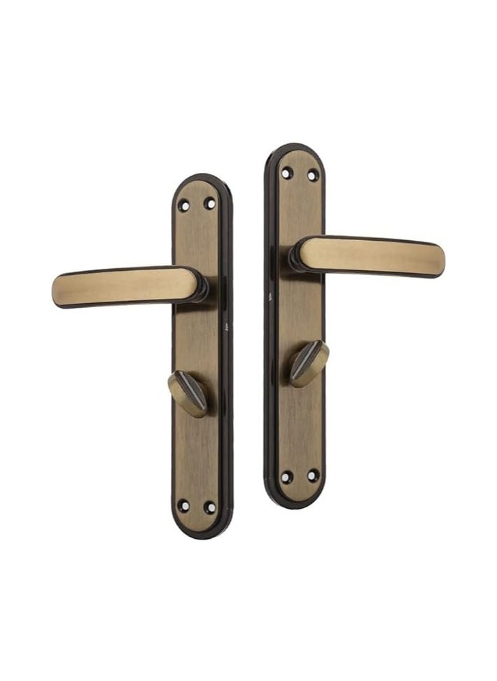 2 Piece Set Marquis Oxidized Yellow Bathroom Door Handle (Comix Handle Set) 