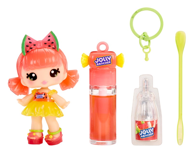 Yummiland x Licensed Sweets Lip Gloss Doll JOLLY RANCHER Includes DIY Lip Gloss Removable Keychain Cosmetic Play Collectible Ages 4 - Image 3